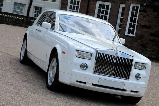 Rolls Royce White Phantom